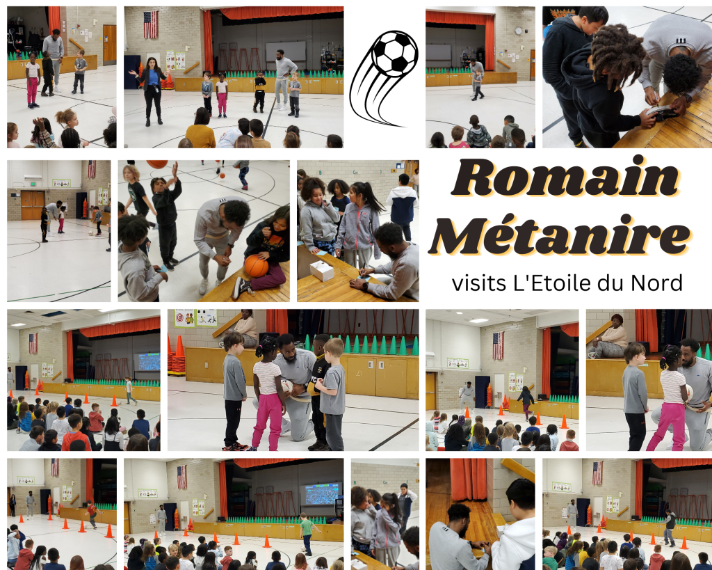 Professional Soccer Player Romain Métanire Visits L’Etoile du Nord! L